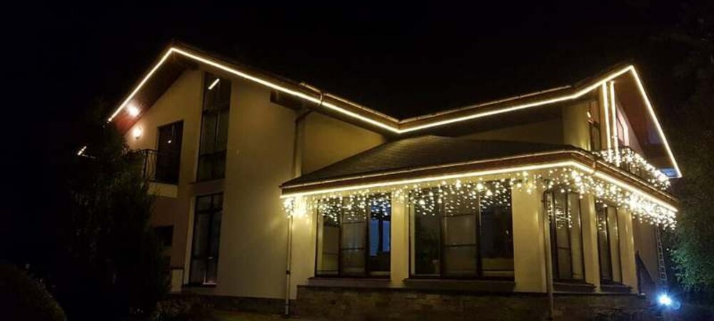 Использование контурной подсветки в освещении зданий