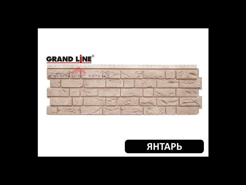 Фасадная панель Grand Line ЯФАСАД - Демидовский кирпич - ДинадСтрой